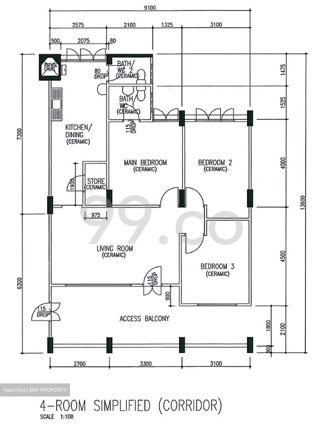 Blk 124 Eunos Spring (Bedok), HDB 4 Rooms #557347521
